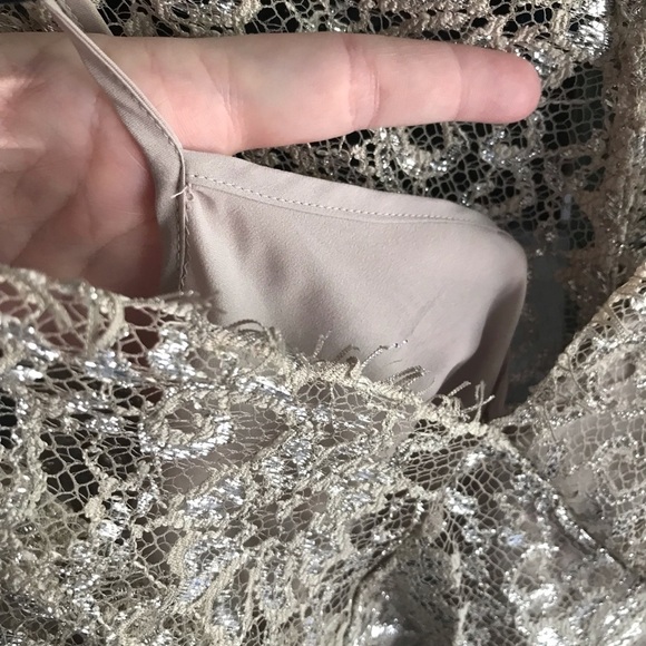 🖤NWT JONES NEW YORK CHAMPAGNE LACE DRESS SZ 4-PROM-PARTY-LUXURY FULLY LINED🖤 - Picture 8 of 14